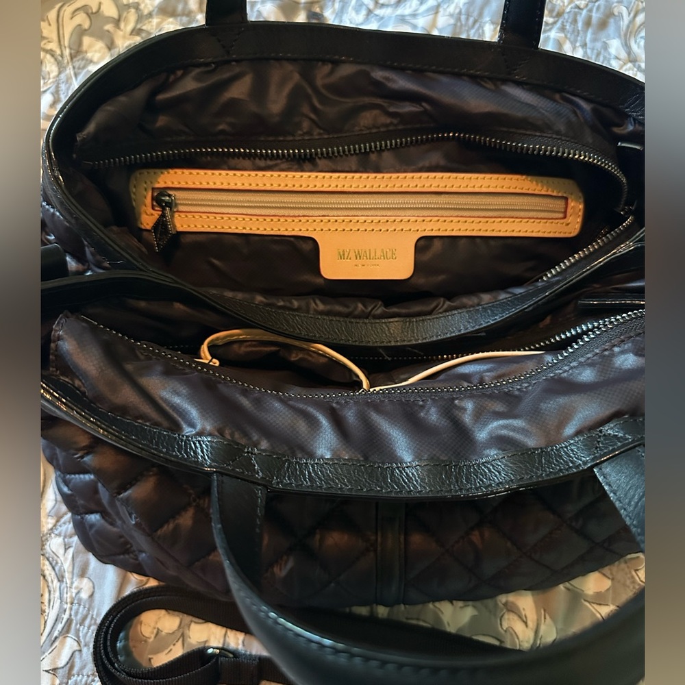 MZ Wallace Medium Astor Black Tote - Picture 9 of 12